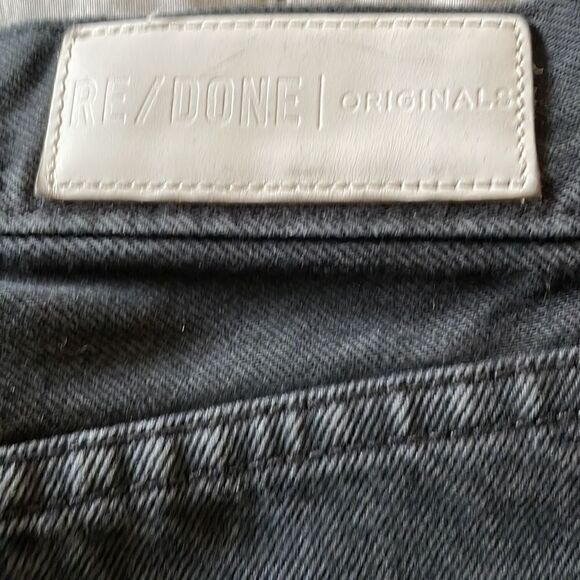 ‎Re/Done Originals Women’s Black Jeans - Made In The USA - Size 24 - Picture 4 of 8
